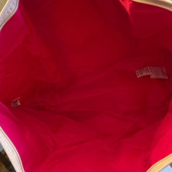 Victoria's Secret Pink to Fuchsia Ombre Extra Large Canvas Tote - Picture 7 of 11